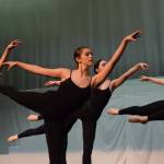 Performers prepare for the Forever Dance company showcase Among Dreams during a rehearsal on Tuesday, March 22, 2022, at the Renee C. Henderson Auditorium in Kenai, Alaska. (Camille Botello/Peninsula Clarion)