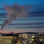 This Feb. 16, 2022, photo shows a plume of smoke being emitted into the air from a power plant in Fairbanks, Alaska, which has some of the worst polluted winter air in the United States. Over seven weeks this winter, nearly 50 scientists from the continental U.S. and Europe descended on Fairbanks to study the sources of air pollution. (AP Photo/Mark Thiessen)