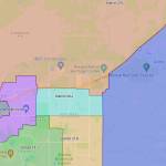 A map from the Alaska Redistricting Board shows proposed House Districts in Anchorage, two of which were the subject of a lawsuit against the board for their being paired together in a single senate seat.The Alaska Supreme Court Ruled Friday the board acted unconstitutionally in one of its Senate district pairings. (Screenshot / Alaska Redistricting Board)