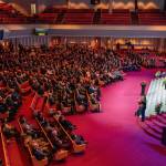 Gov. Mike Dunleavy speaks at U.S. Rep. Don Youngs memorial service at the Anchorage Baptist Temple, Saturday, April 2, 2022, in Anchorage, Alaska. (Loren Holmes/Anchorage Daily News via AP)