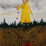 Grade 9 Homer High School student Daisy Walkers acrylic painting. (Photo by Michael Armstrong/Homer News)