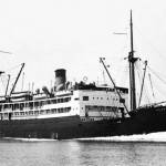 Photo courtesy of the Alaska Digital Archives 
Denied overland access to Alaska in 1943, Miriam Mathers successfully made her way north in 1945 aboard the S.S. Denali, bound for the Port of Seward.