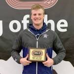 Soldotnas Dylan Dahlgren won the Lord of the Rings title Saturday, April 9, 2022, at the Big C Relays at The Dome in Anchorage, Alaska. (Photo provided)