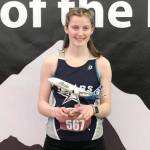 Soldotnas Kaytlin McAnelly won the Alaska Airlines Pentathlon on Saturday, April 9, 2022, at the Big C Relays at The Dome in Anchorage, Alaska. (Photo provided)
