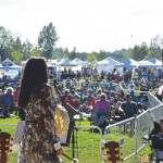 Bunny Swan performs at Soldotna Creek Park on July 3, 2019, as part of the Levitt Amp Soldotna Music Series. The series returns June 1 in Soldotna Creek Park. (Peninsula Clarion file)