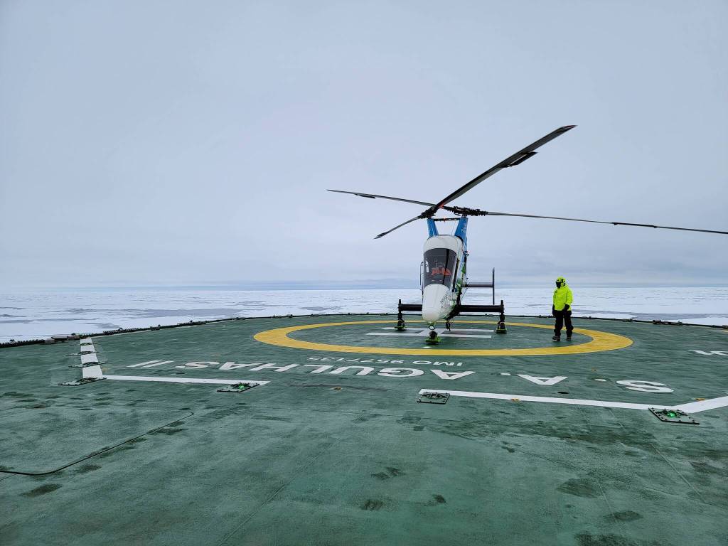 A Juneau man recently took part in the expedition to discover the location of Ernest Shackletons vessel, the Endurance, serving as a helicopter mechanic for the expeditions heavy lift helicopter. (Courtesy photo / Michael Patz)
