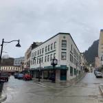 Downtown Juneau, Alaska, is seen on Saturday, April 23, 2022. (Camille Botello/Peninsula Clarion)