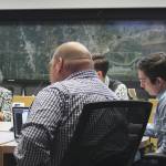 Soldotna City Council members convene for a work session to discuss how the city should use federal COVID-19 recovery funds on Wednesday, April 27, 2022, in Soldotna, Alaska. (Ashlyn OHara/Peninsula Clarion)