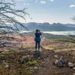 A hiker takes in the view of Kenai National Wildlife Refuge. (Photo by Joseph Suarez/USFWS)