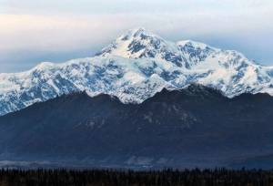 In this Oct. 1, 2017, photo, North Americas tallest peak, Denali, is seen from a turnout in Denali State Park, Alaska. National park rangers in Alaska on Friday, May 6, 2022, resumed an aerial search for the years first registered climber on North Americas tallest peak after he didnt check in with a friend. (AP Photo/Becky Bohrer, File)