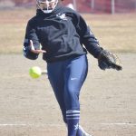 Soldotnas Miah Mead delivers to Kenai Central on Saturday, May 7, 2022, at Steve Shearer Memorial Ball Field in Kenai, Alaska. (Photo by Jeff Helminiak/Peninsula Clarion)