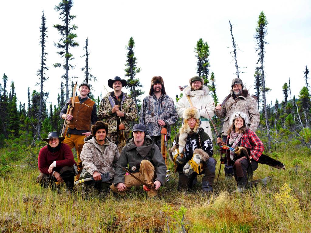 The 10 participants in season 9 of Alone, premiering on May 26, 2022, on the History Channel. Terry Burns of Homer is the third from left, back. Another Alaskan in the series, Jacques Tourcotte of Juneau, is the fourth from left, back. (Photo by Brendan George Ko/History Channel)