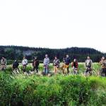 The 10 participants in season 9 of Alone, premiering on May 26, 2022, on the History Channel. Terry Burns of Homer is the fifth from left. Another Alaskan in the series, Jacques Tourcotte of Juneau, is third from left. (Photo by Brendan George Ko/History Channel)