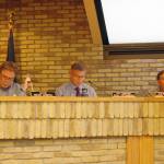 Kenai City Council members convene for their regular meeting at the council chambers on Wednesday, June 1, 2022. (Camille Botello/Peninsula Clarion)