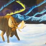 Alaskan Fearless Girl is one of the paintings Tarryn Zerbinos sells as a sticker. (Photo by Michael Armstrong/Homer News)