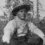 This photo of Frenchy with a freshly killed black bear was taken on the Kenai Peninsula in the early 1900s. (Photo courtesy of the Viani Family Collection)