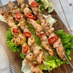 Lemongrass chicken skewers are best made on a grill, but can be made in the oven. Tressa Dale/Peninsula Clarion