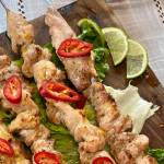 Lemongrass chicken skewers are best made on a grill, but can be made in the oven. (Photo by Tressa Dale/Peninsula Clarion