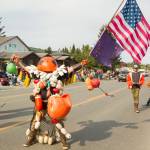 "The Bouyman" participated in the 2021 Fourth of July "Whatever Floats Your Boat" Parade down Pioneer Avenue. (Photo by Sarah Knapp)