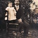 Luigi Viani was another of Frenchys brothers to live in the United States. Here, he poses with his son, Cecchin. (Photo courtesy of the Viani Family Collection)