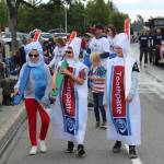 Community businesses and organizations participate in the annual Independence Day parade in downtown Kenai, Alaska, on Monday, July 4, 2022. (Camille Botello/Peninsula Clarion)
