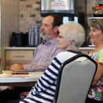 Family of Bill Osborn attend a ceremony dedicating the Kenai Senior Center greenhouse to Bill Osborn on Tuesday, July 12, 2022 in Kenai, Alaska. (Ashlyn OHara/Peninsula Clarion)