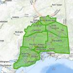 The Alaska State Department of Natural Resources is rescinding the emergency burn suspension for these areas on Thursday, July 14, 2022, citing a decrease in fire danger from recent rain showers. (Image via DNR)