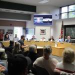 Isaac Kolesar testifies before the Soldotna City Council during a council meeting on Wednesday, July 12, 2022 in Soldotna, Alaska. Many attendees voiced their thoughts on a performance given by a drag queen in Soldotna Creek Park last month. (Ashlyn OHara/Peninsula Clarion)