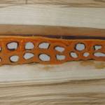 Michelle Melchert's epoxy resin work is oart of the Disability Pride Month art show, as seen on Friday, July 1, 2022, at Grace Ridge Brewing in Homer, Alaska. (Photo by Michael Armstrong/Homer News)