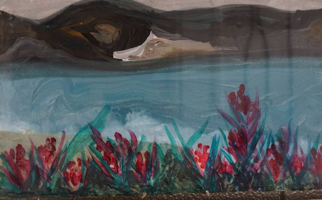 Sadie Millards Bishops is part of the Disability Pride Month art show, as seen on Friday, July 1, 2022, at Grace Ridge Brewing in Homer, Alaska. (Photo by Michael Armstrong/Homer News)