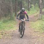 Anchorages Will Ross rides to victory in the Soggy Bottom 100 on Saturday, Aug. 6, 2022, on Alaskas Kenai Peninsula. (Photo provided by Angela DiBeradino)
