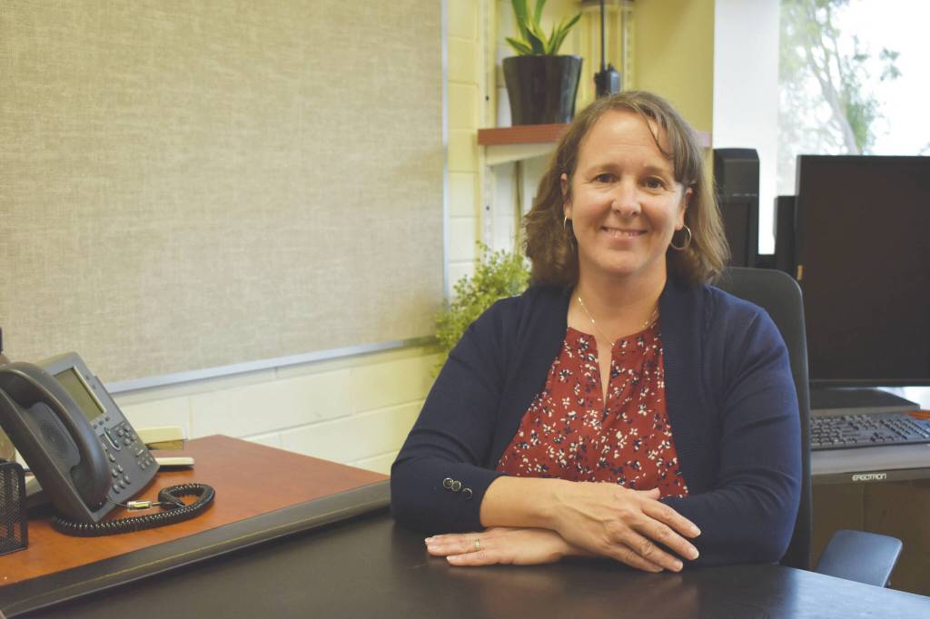Kenai Peninsula College Director Cheryl Siemers in her office on Thursday.