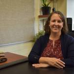 Kenai Peninsula College Director Cheryl Siemers in her office on Aug. 18, 2022 in Soldotna, Alaska. (Jake Dye/Peninsula Clarion)