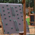 The playground at the Kahtnuhtana Duhdeldiht Campus features an agility course on Thursday, Sept. 1, 2022, in Kenai, Alaska. (Jake Dye/Peninsula Clarion)