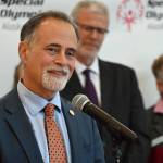 Peter Micciche speaks at the ceremony for the signing of Senate Bill 185 into law at Special Olympics Alaska in Anchorage, Alaska, on Tuesday, Sept. 13, 2022. (Photo courtesy Alaska Office of the Governor)