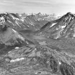 A historical aerial photo of Twin Lakes on the Kenai Moose Range (now called the Kenai National Wildlife Refuge. (Photo by USFWS)