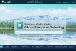 The State of Alaska, Department of Administration, Office of Information Technology webpage. (Screenshot/oit.alaska.gov)