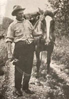 Photo courtesy of the Mona Painter Collection 
Luther W. Bishop built the original lodgeand fox farmon U.S. Forest Service land near the outlet of Lower Russian Lake.