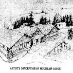 Big plans in 1959 called for a new $100,000 lodge facility to replace the original Russian River Rendezvous near the outlet of Lower Russian Lake. (Image published originally in the Anchorage Daily Times)