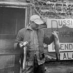 This Rip Rider photos shows a successful fisherman posing in front of the Russian River Rendezvous in the mid-1950s. (Photo courtesy of the Mona Painter Collection)