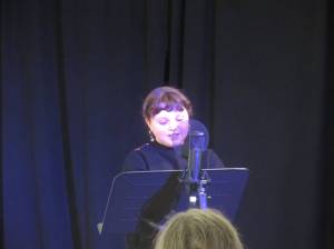 Isolde Panarelli of Homer, reads Snow in Googerville, which received second place in fiction, grade 4-6), during the 2021 Writers Contest Winners presenations at the Homer Council on the Arts. (Photo provided)