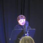 Isolde Panarelli of Homer, reads Snow in Googerville, which received second place in fiction, grade 4-6), during the 2021 Writers Contest Winners presenations at the Homer Council on the Arts. (Photo provided)