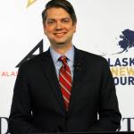 Nick Begich, a Republican, is shown before a debate for Alaskas sole U.S. House seat Wednesday, Oct. 26, 2022, in Anchorage, Alaska. Begich faces U.S. Rep. Mary Peltola, a Democrat; Republican Sarah Palin; and Libertarian Chris Bye in the November General Election. (AP Photo/Mark Thiessen)