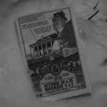 A program for Lame Ducks & Dark Horses is photographed in the snow on Tuesday, Nov. 1, 2022, in Soldotna, Alaska. (Jake Dye/Peninsula Clarion)