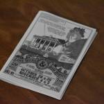 A program for Lame Ducks & Dark Horses is photographed on a table on Tuesday, Nov. 1, 2022, in Soldotna, Alaska. (Jake Dye/Peninsula Clarion)