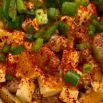 Korean red pepper paste adds heat to this Mapo tofu recipe. (Photo by Tressa Dale/Peninsula Clarion)