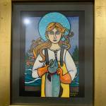 Valisa Higmans Our Lady of the Lagoon is part of the Pratt Museum & Parks show Salmon Culture: Kachemak Bay Connections. (Photo by Christina Whiting)