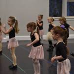 Kindergartners practice their tap-dancing routines for Forever Christmas on Monday, Nov. 28, 2022, at Forever Dance in Soldotna, Alaska. (Jake Dye/Peninsula Clarion)