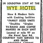 This advertisement for the Wye Motel appeared in the Anchorage Daily Times on May 27, 1966. The Wye Motel eventually became the Soldotna Inn.
