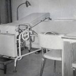 In her Kenai clinic, this was Dr. Gobles examination table. (Photo courtesy of Ben and Marian Goble)